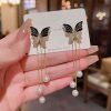 Black Butterfly Earrings KSBBD4319 - Image 2