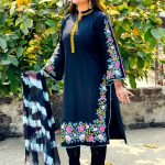 indian slub cotton with heavy embroidery KSBBD7186