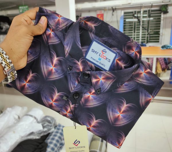 Trendy China Macro 3D Print Shirt - Image 2