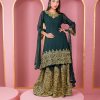 রেডিমেড জর্জেট এমব্রয়ডারি পার্টি ড্রেস - Image 3