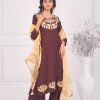 Dollar and Embroidery Work Three Piece