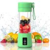 Portable Blender, Personal Mini Bottle Travel Electric Smoothie Blender Maker Fruit Juicer Cup, with 13oz Bottles - Image 3
