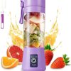 Portable Blender, Personal Mini Bottle Travel Electric Smoothie Blender Maker Fruit Juicer Cup, with 13oz Bottles