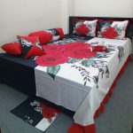 8 pieces king size Panel Bedcover set