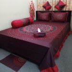 8 pieces king size Panel Bedcover set