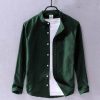 Men's Solid Colour Ban color Shirt - Image 3