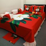 8 pieces king size Panel Bedcover set