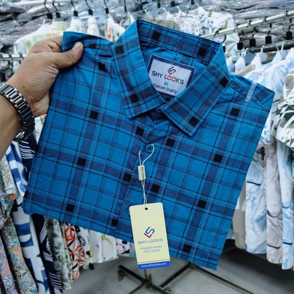 Pure Cotton full Sleeve Check Shirt for Men's